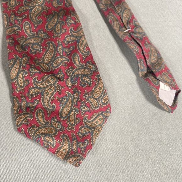 Vintage Other - Made In USA Classy Neck‎ Tie Business Law 90s 100% Italian Silk Red